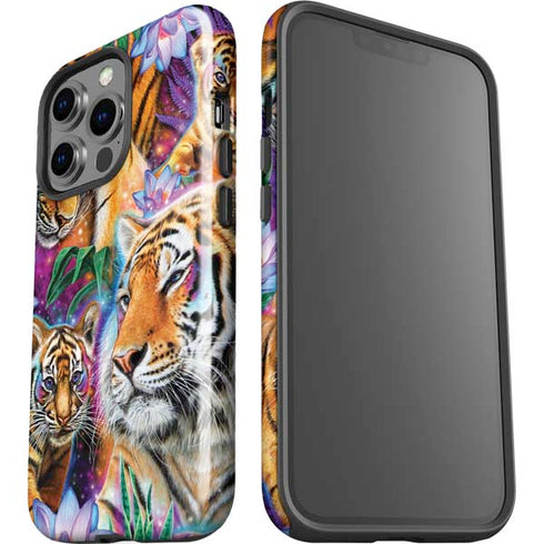 Daydream Galaxy Tigers by Sheena Pike iPhone 15 Pro Impact Case