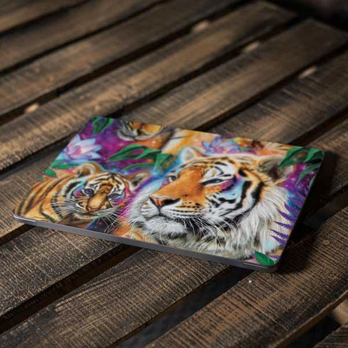 Daydream Galaxy Tigers by Sheena Pike Apple MacBook Air Skin