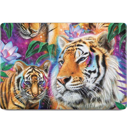 Daydream Galaxy Tigers by Sheena Pike MacBook Skins