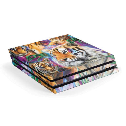 Daydream Galaxy Tigers by Sheena Pike PlayStation PS4 Skins