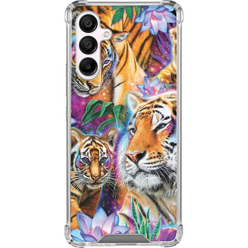 Daydream Galaxy Tigers by Sheena Pike Galaxy A16 5G Clear Case