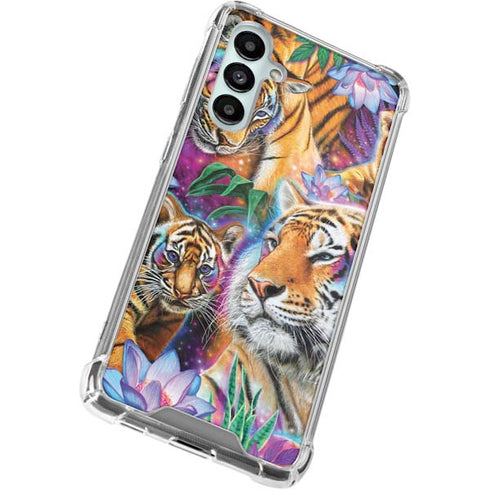 Daydream Galaxy Tigers by Sheena Pike Galaxy A16 5G Clear Case