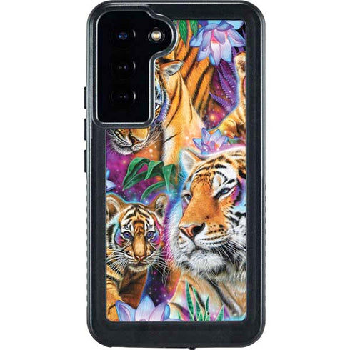 Daydream Galaxy Tigers by Sheena Pike Galaxy S24 Plus Waterproof Case