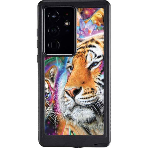 Daydream Galaxy Tigers by Sheena Pike Galaxy S24 Ultra Waterproof Case
