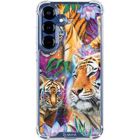 Daydream Galaxy Tigers by Sheena Pike Galaxy S25 Plus Clear Case