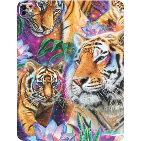 Daydream Galaxy Tigers by Sheena Pike iPad Pro 13in M4 (2024) Skin