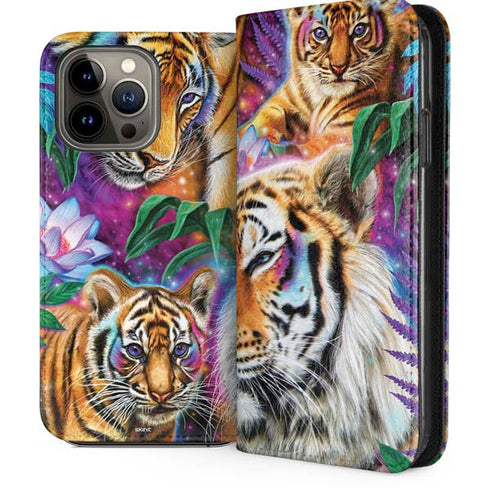 Daydream Galaxy Tigers by Sheena Pike iPhone 14 Pro Max Folio Case