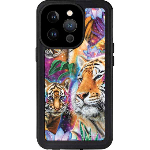 Daydream Galaxy Tigers by Sheena Pike iPhone 15 Pro Waterproof Case