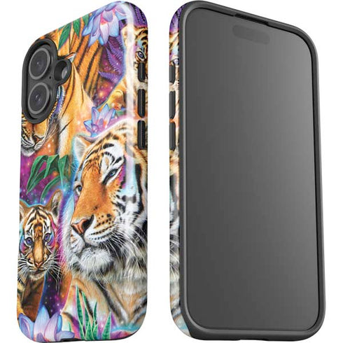 Daydream Galaxy Tigers by Sheena Pike iPhone 16 Plus Impact Case