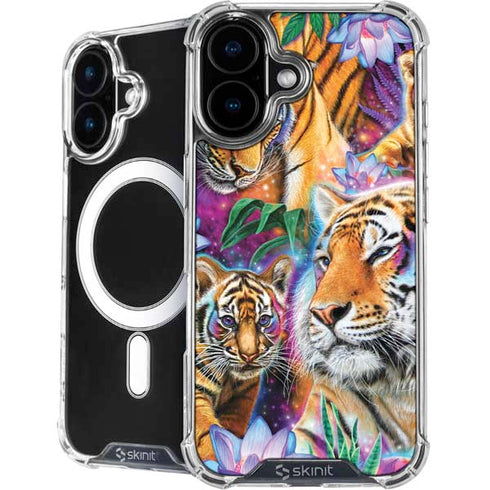 Daydream Galaxy Tigers by Sheena Pike iPhone 16 Plus MagSafe Case