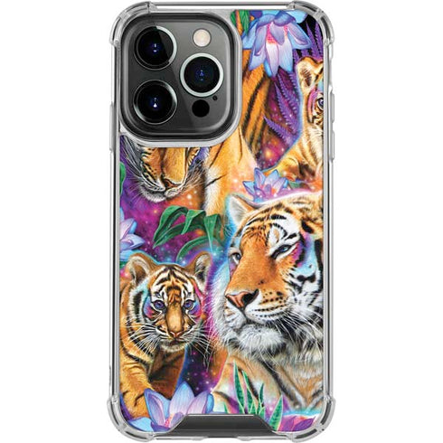 Daydream Galaxy Tigers by Sheena Pike iPhone 16 Pro Clear Case