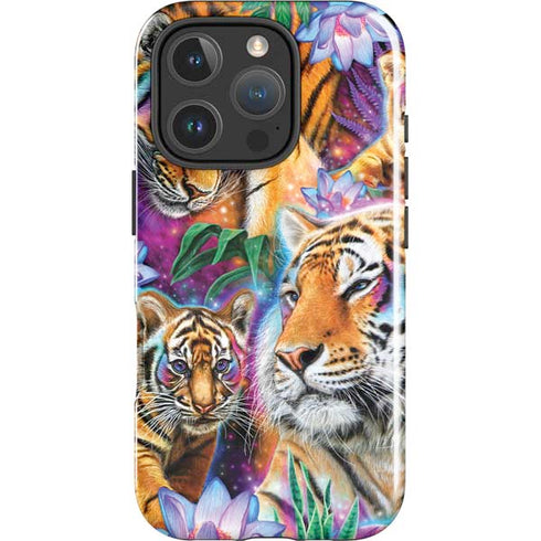 Daydream Galaxy Tigers by Sheena Pike iPhone 16 Pro Impact Case