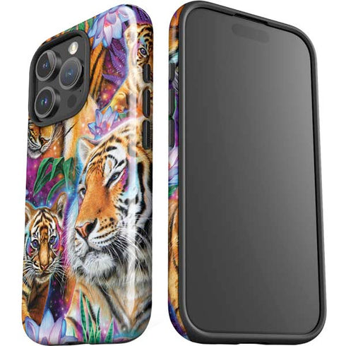 Daydream Galaxy Tigers by Sheena Pike iPhone 16 Pro Impact Case