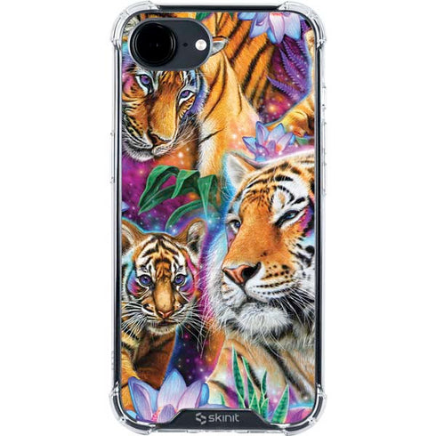 Daydream Galaxy Tigers by Sheena Pike iPhone 16e Clear Case