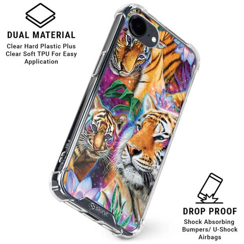 Daydream Galaxy Tigers by Sheena Pike iPhone 16e Clear Case