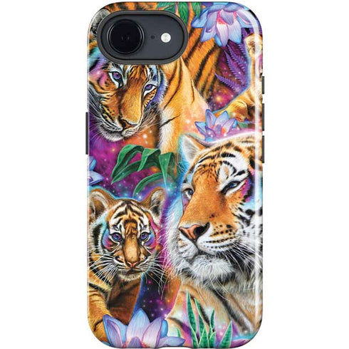 Daydream Galaxy Tigers by Sheena Pike iPhone 16e Impact Case