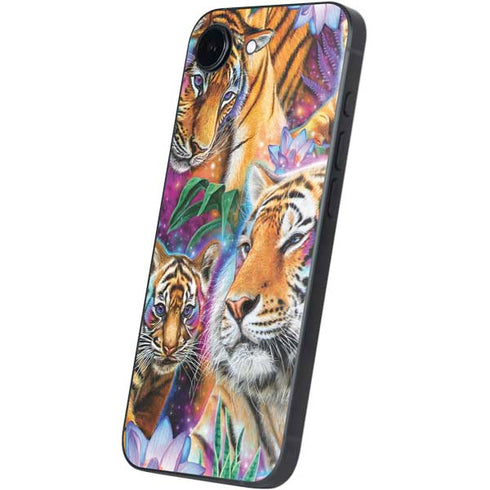 Daydream Galaxy Tigers by Sheena Pike iPhone 16e Skin