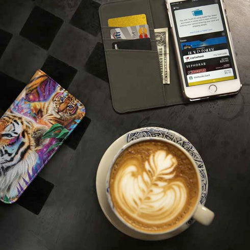 Daydream Galaxy Tigers by Sheena Pike iPhone SE (2nd & 3rd Gen) Folio Case