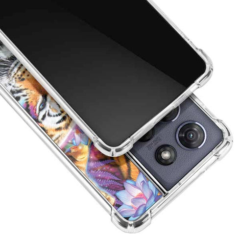 Daydream Galaxy Tigers by Sheena Pike Moto G Play 5G (2025) Clear Case