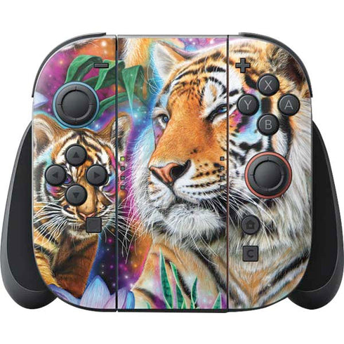 Daydream Galaxy Tigers by Sheena Pike Nintendo Switch 2 (2025) Joy-Con Controller Skin