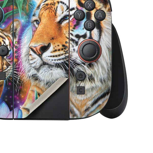 Daydream Galaxy Tigers by Sheena Pike Nintendo Switch 2 (2025) Joy-Con Controller Skin