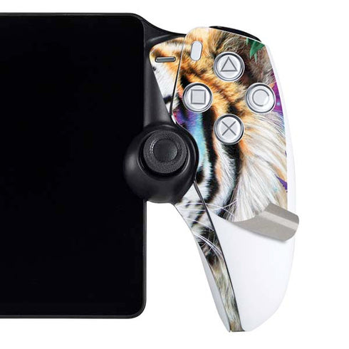 Daydream Galaxy Tigers by Sheena Pike PlayStation Portal Remote Player Skin