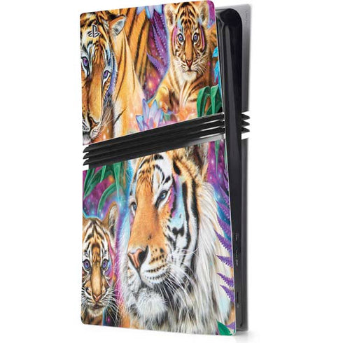 Daydream Galaxy Tigers by Sheena Pike PlayStation PS5 Skins