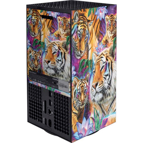 Daydream Galaxy Tigers by Sheena Pike Xbox Series X Bundle Skin