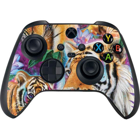 Daydream Galaxy Tigers by Sheena Pike Xbox Series X Skins