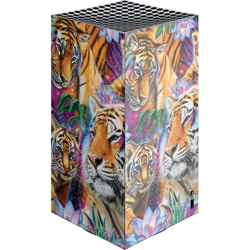 Daydream Galaxy Tigers by Sheena Pike XBox Series X Digital Edition Console Skin