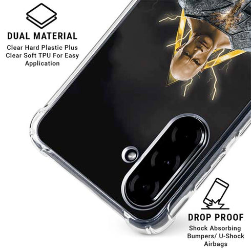 DC Comics Black Adam Movie Art Charcater Galaxy A36 5G Clear Case