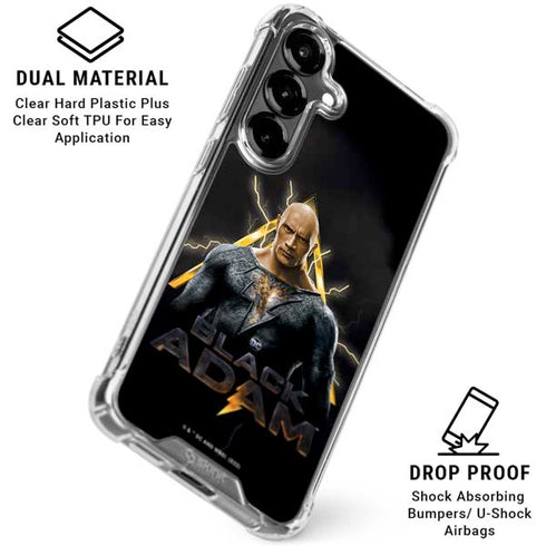 DC Comics Black Adam Movie Art Charcater Galaxy S26 Clear Case