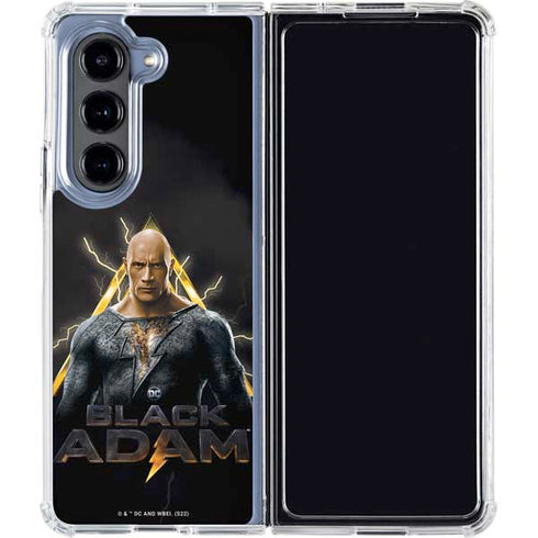 DC Comics Black Adam Movie Art Charcater Galaxy Z Fold5 5G Clear Case