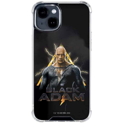 DC Comics Black Adam Movie Art Charcater iPhone 15 Clear Case