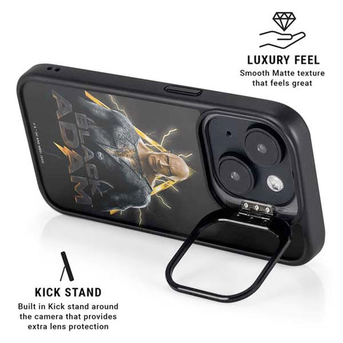 DC Comics Black Adam Movie Art Charcater iPhone 15 Plus Kickstand Case