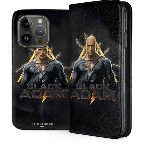 DC Comics Black Adam Movie Art Charcater iPhone 15 Pro Folio Case