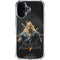 DC Comics Black Adam Movie Art Charcater iPhone 16 Plus Clear Case