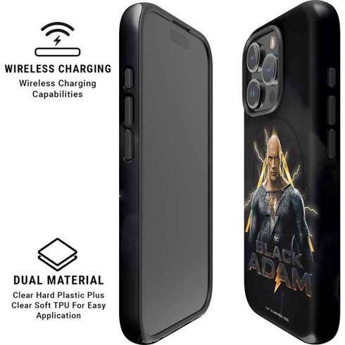DC Comics Black Adam Movie Art Charcater iPhone 16 Pro Max Magsafe Impact Case
