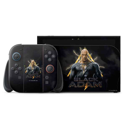 DC Comics Black Adam Movie Art Charcater Nintendo Skins