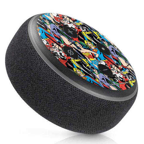 DC Comics Wonder Woman DC Bombshells Characters Pattern Amazon Echo Dot Skin