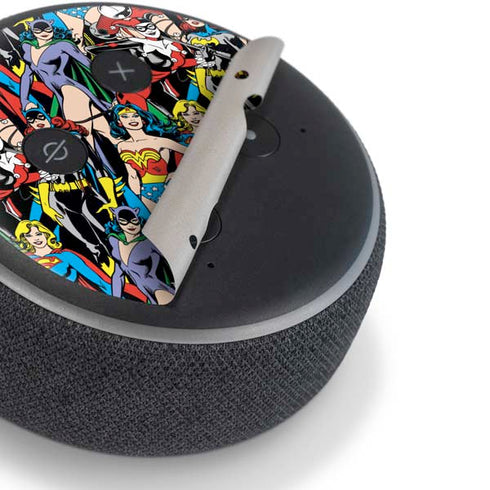 DC Comics Wonder Woman DC Bombshells Characters Pattern Amazon Echo Dot Skin