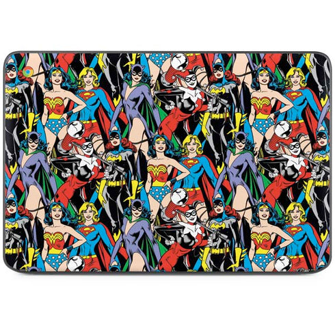 DC Comics Wonder Woman DC Bombshells Characters Pattern HP Chromebook Skin