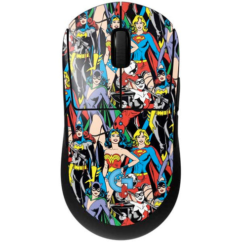 DC Comics Wonder Woman DC Bombshells Characters Pattern G Pro Wireless Gaming Mouse Skin