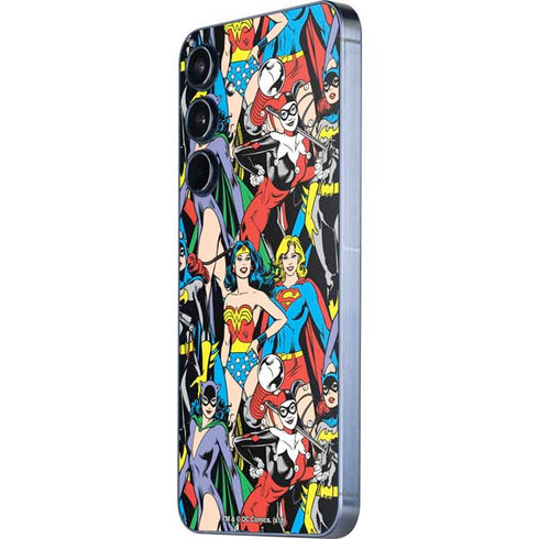 DC Comics Wonder Woman DC Bombshells Characters Pattern Galaxy A35 5G Skin