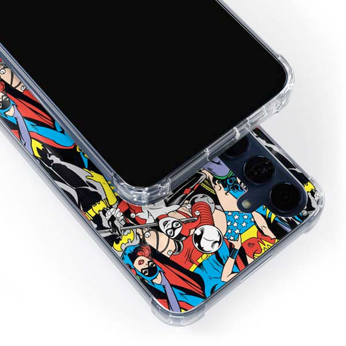 DC Comics Wonder Woman DC Bombshells Characters Pattern Galaxy A55 5G Clear Case