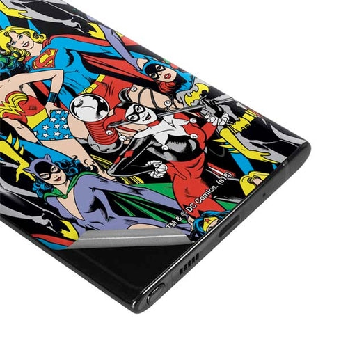 DC Comics Wonder Woman DC Bombshells Characters Pattern Galaxy Note 10 Plus Skin