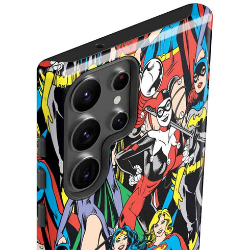 DC Comics Wonder Woman DC Bombshells Characters Pattern Galaxy S23 Ultra Pro Case