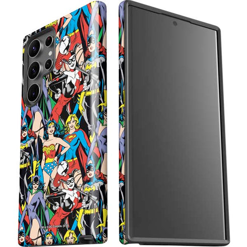 DC Comics Wonder Woman DC Bombshells Characters Pattern Galaxy S23 Ultra Pro Case