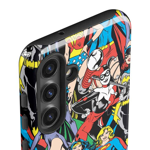 DC Comics Wonder Woman DC Bombshells Characters Pattern Galaxy S25 Impact Case