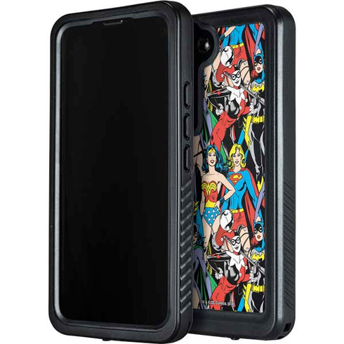 DC Comics Wonder Woman DC Bombshells Characters Pattern Galaxy S24 Plus Waterproof Case